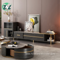 Retractable TV Cabinet Carbon Steel Leg TV Stand